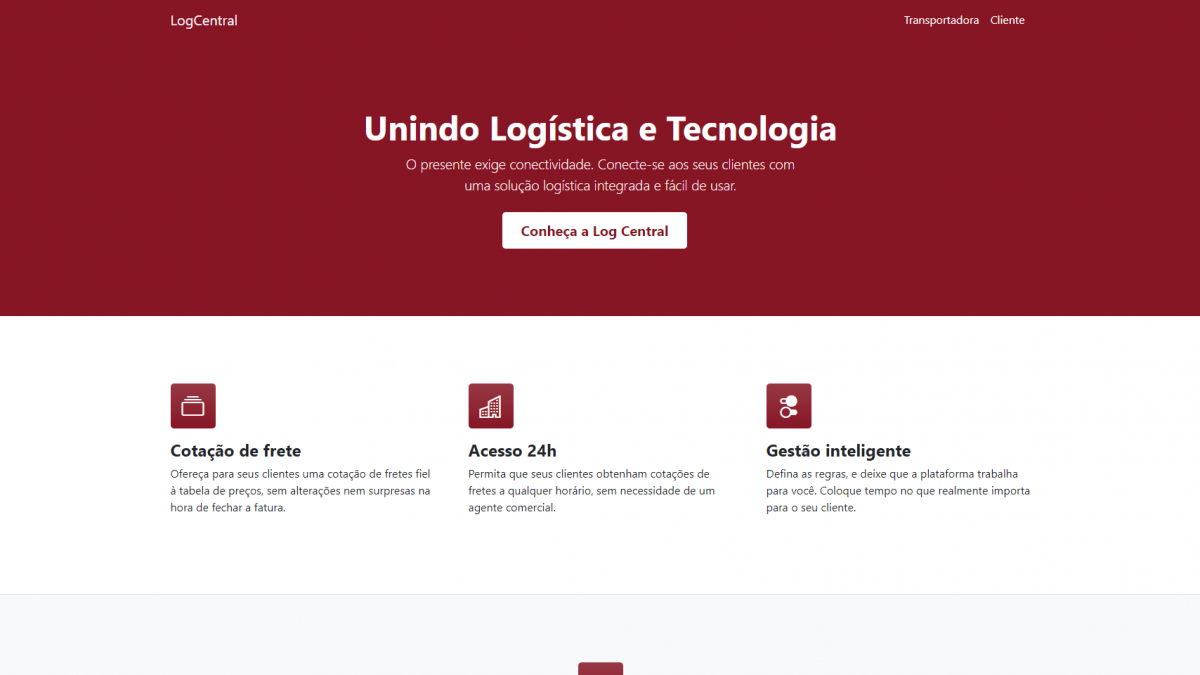LogCentral Unindo Logistica e Tecnologia